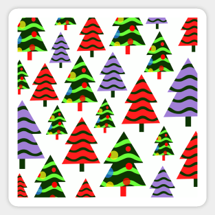 Christmas trees pattern Sticker